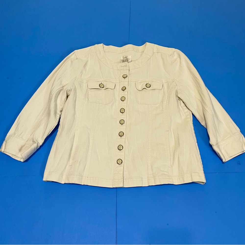 Christopher & Banks Off White Jacket